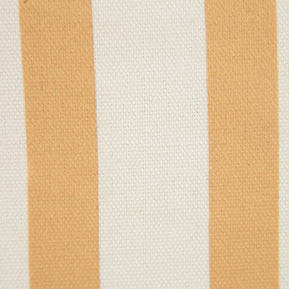 LR Home Ox Bay Hand-Woven Yellow/White Stripe Recycled P.E.T Yarn Pillow Cover