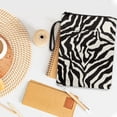 thumbnail image 4 of HELLHERO 1 pc Tote Bags with Handle Book Club Gifts Easy Carry Book Case Storage & Portability with Washable for Reader Book Carrying Case, Black White Zebra Tote, 4 of 8