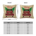 thumbnail image 3 of Rateoe Christmas Vintage Red Truck Pattern Throw Pillow Cover Premium Pillow Stuffer Sham Square for Decorative Cushion Bed Couch Sofa(Pillow insert not included), 3 of 8