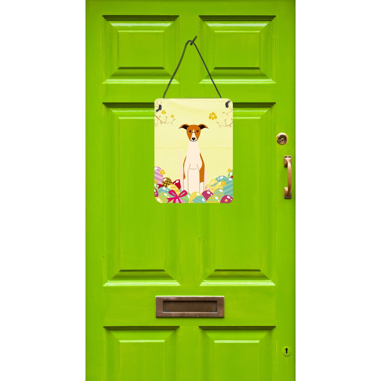 Easter Eggs Whippet Wall or Door Hanging Prints