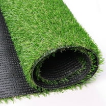 Artificial Turf Grass 4 FT 10 in × 8 FT, Fake Grass Rug Realistic Grass Carpet 0.8" Pile Outdoor Indoor, Synthetic Mat with Drainage for Dogs, Patio, Backyard, Balcony, Custom Size