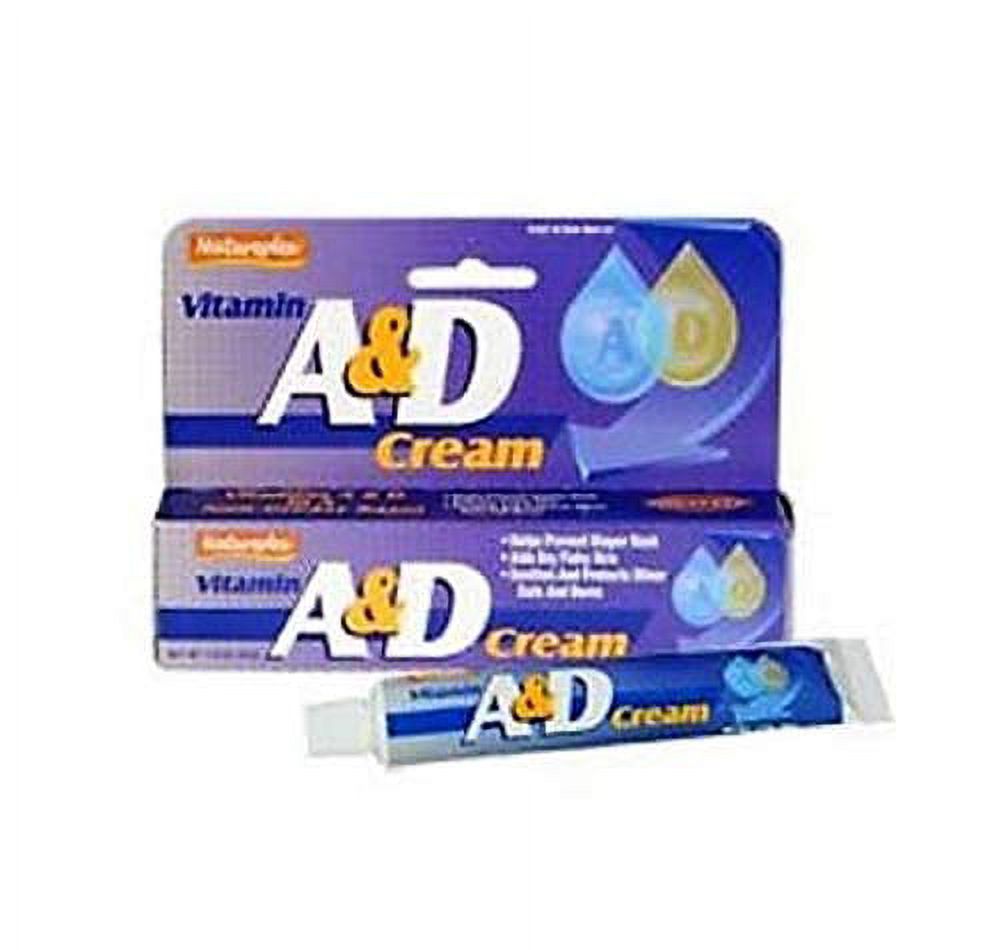 Vitamin A&D Cream Ointment for Diaper Rash and Skin Irritations, 4-ct