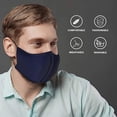 thumbnail image 3 of TUFF XL Face Mask for Adults 5 Pack (Black, Gray, Navy, Blue, Maroon) C-Shaped Design for Easy Breathing, Adjustable Ear Loops, Washable & Reusable, 3 of 8