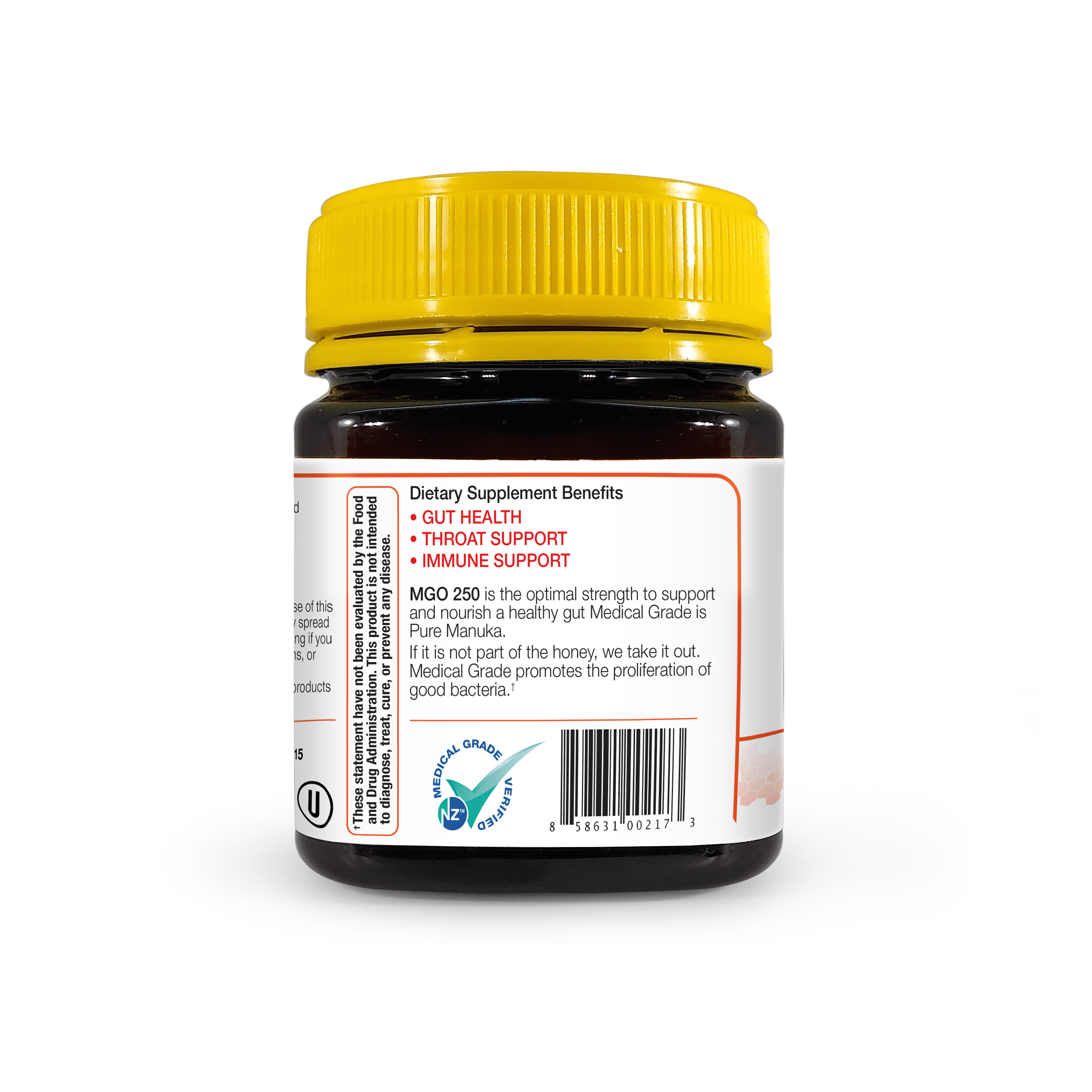 ManukaGuard Manuka Honey Gut Health MGO 250 - Natural Support for Digestive Wellness & Gut Balance
