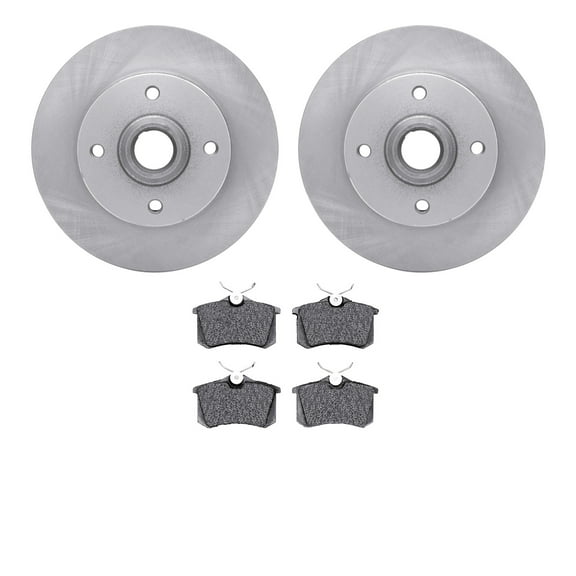 Dynamic Friction Company Rear Brake Rotors with 5000 Advanced Brake Pads 6502-74134