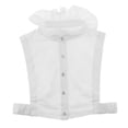 thumbnail image 2 of Blusa de Encaje con Cuello Falso Desmontable Salvador Blanco, 2 of 10