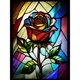 thumbnail image 1 of Pintura de diamante 5D DIY Taladro redondo completo Vitral Rose Kit Decor (sz4136), 1 of 9