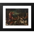 thumbnail image 2 of Francesco Bassano the Elder 18x15 Black Modern Framed Museum Art Print Titled - Orpheus Charming the Animals, 2 of 5