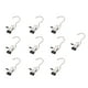 thumbnail image 1 of 10 unidades de pinzas para tender la ropa que ahorran espacio, para sombreros y pantalones, ganchos para colgar, giratorios 360°, de acero inoxidable, ganchos metálicos para colgar, pinzas para..., 1 of 3