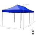 thumbnail image 3 of Toldo 3x6 LUMO Carpa Impermeable Ajustable Portatil Exteriores azul, 3 of 7