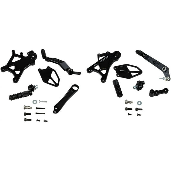 Unisex-Adult Yamaha YZF-R1 V3 2.0 Adjustable Rearset (Black), Standard