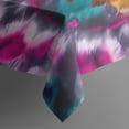thumbnail image 4 of Colorful Rainbow Tie Dye Spiral Pattern Rectangle Tablecloth 60"x102",Waterproof Polyester Rectangle Table Cloth, Wipeable Spillproof Polyester Tablecloth for Dining, Camping, Indoor and Outdoor, 4 of 6