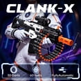 thumbnail image 2 of Pistola de juguete SOFITEN CLANK-X eléctrica automática con 100 dardos de espuma, 2 of 9