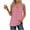 Red, variant on AherBiu Summer Tank Tops for Women V Neck Striped Side Slit Casual Loose Sleeveless Top Tees Shirts