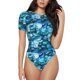 thumbnail image 1 of Fotbe Blue Kyanite Body de Mujer con Cuello Redondo y Mangas Cortas, Sin Mangas Ajustado, Suave, Cómodo y Básico-Medium, 1 of 7