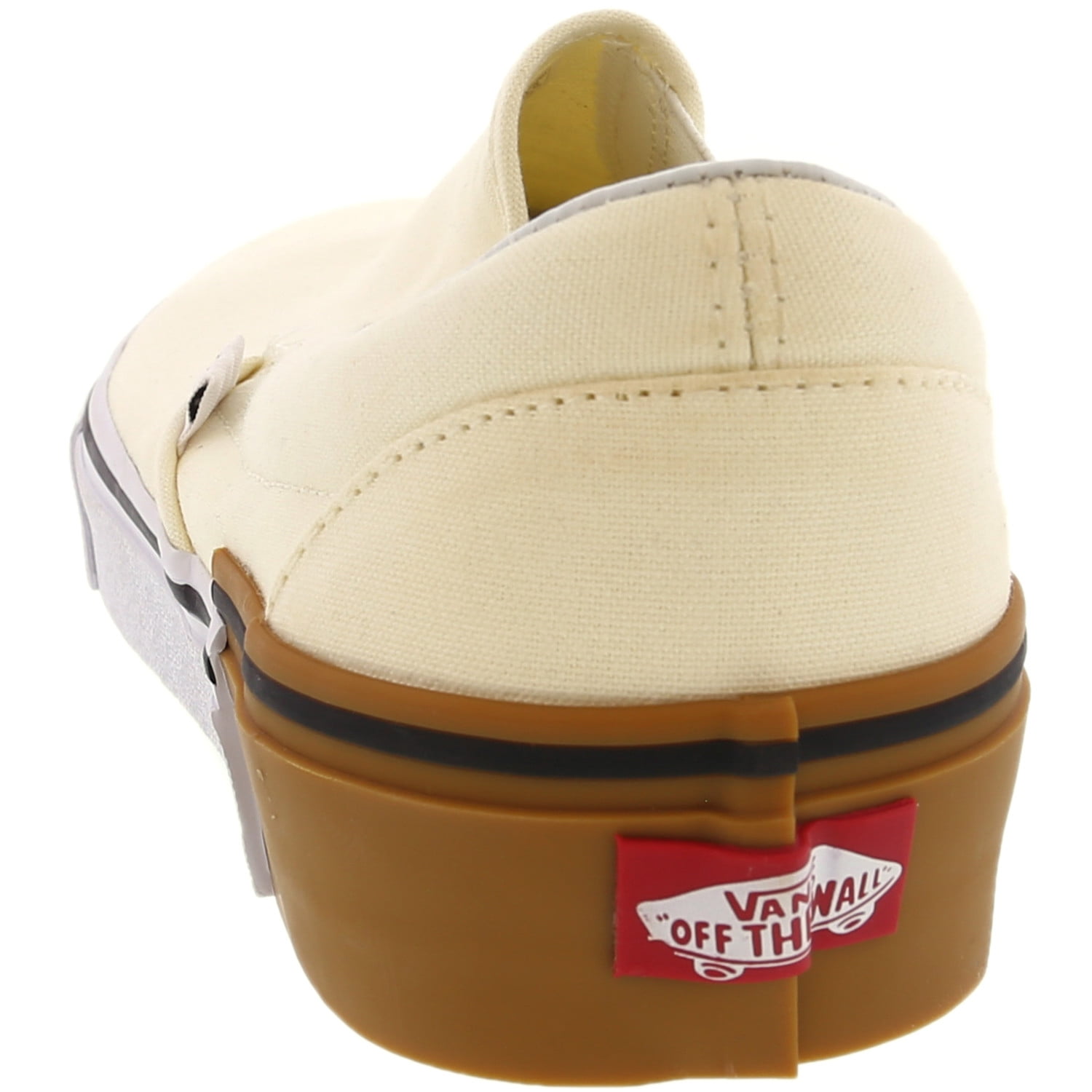 Vans Classic Slip Vans Leather Slip On Shoes Beige Leather Tan Van