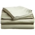 thumbnail image 1 of 400 Thread Count Egyptian Cotton Queen Sheet Set Solid  Sage, 1 of 5