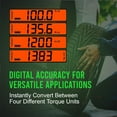 thumbnail image 5 of eTORK - Click-Style Torque Wrench | 3/8 Torque Wrench | 250 Inch Pounds Torque Wrench | Auto Torque Wrench | Electronic Scale Torque Wrench 3/8 Drive | Range: 25-250 in.-lb./3-28 N.m, 5 of 7
