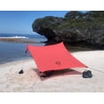 thumbnail image 1 of Carpa de playa Neso 213 x 213 cm con toldo portátil, color rojo, 1 of 6