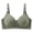 Green, variant on No Underwire Bras for Women V Neck Convenient Mastecomy Breastfeeding Bras Comfy Breathable Large Bust Bras Lingerie Green 40
