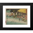 thumbnail image 2 of Andō Hiroshige 24x19 Black Modern Framed Museum Art Print Titled - Tokaido Gojusantsugi, Pl.21 (1868-1912), 2 of 5