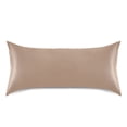 thumbnail image 3 of Dailycode Satin Pillow Case Queen Silk Pillow Cover for Hair and Skin Envelope Closure Khaki 20"x30", 3 of 9