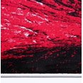 thumbnail image 3 of Ladole Rugs Poppy Floral Pattern Contemporary Indoor Area Rug Carpet in Red Black 3 x 10 (2'7" x 9'10", 80 cm x 300 cm), 3 of 5