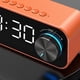 thumbnail image 4 of Despertador LED Zulema Despertador digital espejo Bluetooth naranja, 4 of 4