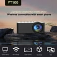 thumbnail image 4 of Portable Mini Projector for Smartphones and Laptops Wireless Compatible with Android USB Devices Home Entertainment, 4 of 8