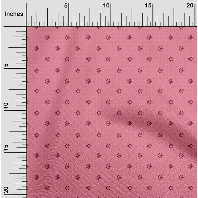 oneOone Cotton Flex Fabric Geometric & Floral Block Printed Craft Fabric BTY 40 Inch Wide