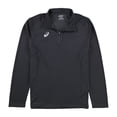 thumbnail image 1 of ASICS Mens Solid Henley Shirt gray L, 1 of 2