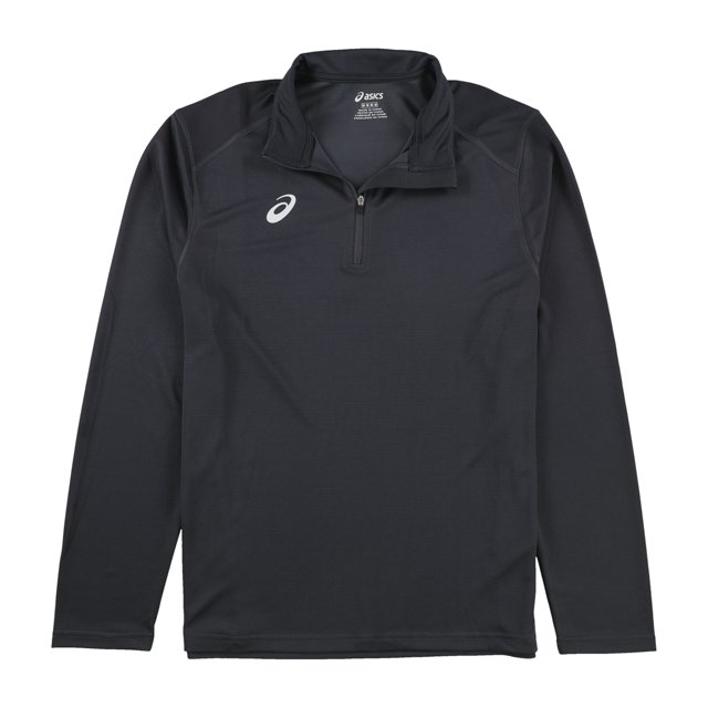ASICS Hombres Solid Henley Shirt, Gris, Mediano