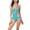 Sky Blue, variant on One Piece Swimsuits for Women Sexy Cute V Neck Swimwear Back Tie Knot Monokini Bathing Suit