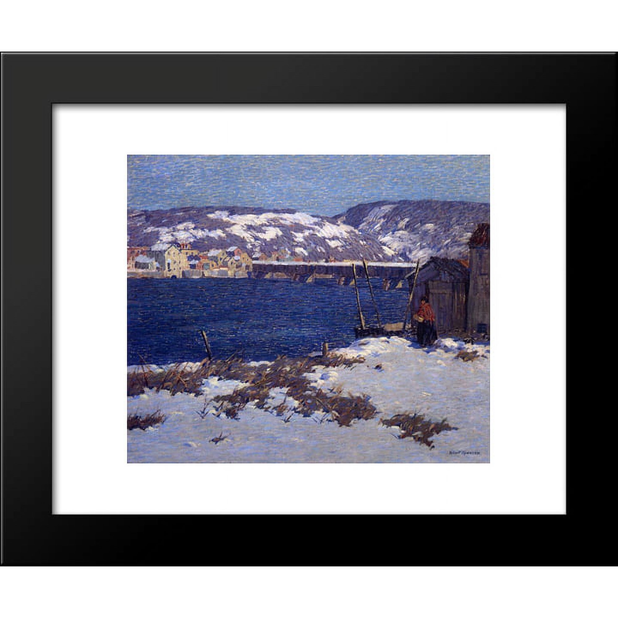The Two Shores 20x24 Framed Art Print by Robert Spencer