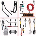 thumbnail image 4 of 12 Piezas Gancho de Almacenamiento de Pared, 12 Piezas Gancho de Garaje, Gancho de Pared de Acero con 3 Soldaduras en Lugar de 2 Más Fuertes para Escaleras, Bicicletas, Tuberías, Herramientas Eléctric, 4 of 5
