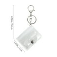 thumbnail image 6 of 2 Pcs Photo Album Keychain Decorative Pocket Small Photos Keyring Fob Blank Frame Mini, 6 of 6