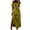 Dresses for Women-Yellow, variant on Brilliant Plus Size Womens Clothes Clearance Women Fashion Summer Dresses Casual Short Sleeve V-Neck Printing Dress Loose Dress Holiday Party/Brown