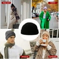 thumbnail image 3 of Sonducket Sombrero de hilo de punto de invierno Gorras de cabeza corta Hombres Mujeres Sombreros Patinaje Negro Type3 NO3, 3 of 6