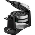 thumbnail image 2 of Cuisinart WAF-F40 Double Flip Belgian Waffle Maker Black/Stainless Bundle, 2 of 7