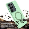 thumbnail image 4 of For Samsung Galaxy S25 Ultra 5G Case (Compatible With MagSafe) With Invisible Magnetic O-Ring Stand Military-Grade Shockproof Phone Case,Green,For Galaxy S25 Ultra 5G, 4 of 7