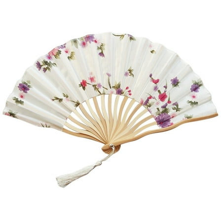 

Mackneog Chinese Style Hand Held Fan Bamboo Paper Folding Fan Party Wedding Decor，Gift on Clearance