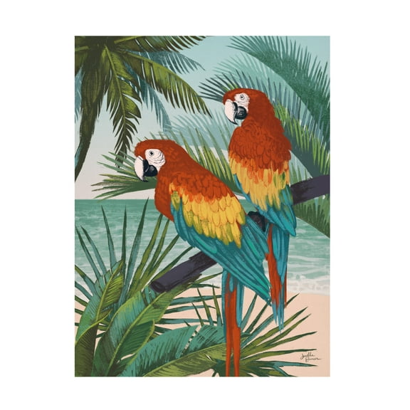 Janelle Penner 'Welcome to Paradise X' Canvas Art