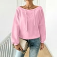thumbnail image 4 of Holzkary Sweatshirts for Women Hoodies Off The Shoulder Sweatshirts Oversized Long Sleeve Boat Neck Sweatshirts Graphic Printed Pullover Top Comfy Fall Winter Outfits Clothes 2025 Fashion Pink 3Xl, 4 of 9