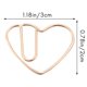 thumbnail image 2 of 200 Piezas Love Heart Clips de Papel Pequeños En Forma de Clip Clips de Marcador para Office School Home Clips de Papel Metálicos Oro Rosa, 2 of 10