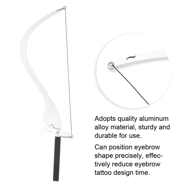 Eyebrow Mapper With Strings, Eyebrow Line Mark Ruler Microblading Tool Set For Mapping Precise Lines For Eyebrow Color Eyebrow Silver