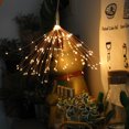 thumbnail image 5 of TFixol 120 LEDs Firework Lights Hanging Decorative Light Christmas Remote Control Battery Operated 8 Light Modes Warm White Indoor & Outdoor Starburst LED Lights for Bedroom Parties Wedding Street Yar, 5 of 5