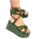 thumbnail image 4 of Zapatos de mujer de verano para mujer Sandalias de cuerda de cáñamo cruzadas con talón inclinado de fondo plano Wmkox8yii sa4558, 4 of 4