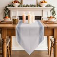 thumbnail image 3 of Table Runners 60 Inches Long, Blue Boho Striped Cotton Linen Kitchen Dining Coffee Table Runner for Party Home Decor, Vintage Ethnic Tribe Rustic Geometric Tabletop Dresser Scarves 13x60 Inch, 3 of 9