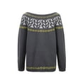 thumbnail image 4 of Lightweight Sweaters for Women Oversized Knit Sweaters Crewneck Long Sleeves Trendy Pullover Top Knitted Sweater Dark Gray XXXXL, 4 of 6