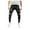 Black, variant on Aoochasliy Mens Jeans Mens Casual Fitness Solid Bodybuilding Pocket Skin Full Length Sports Pants